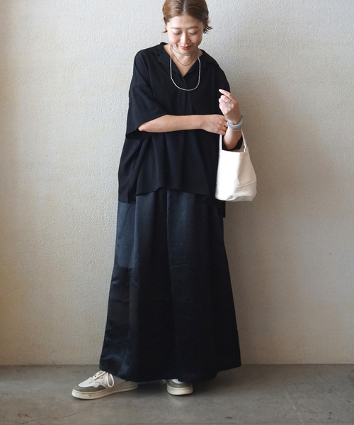 スカート JOURNAL STANDARD VINTAGE SATIN SKIRT ヴィンテージサテンスカート（ロング・マキシ丈スカート