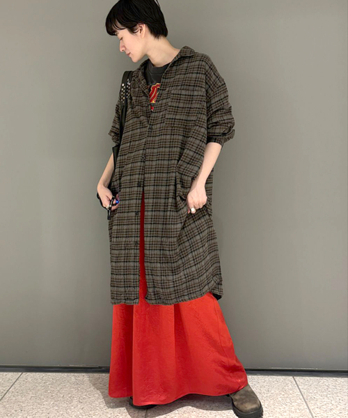 JOURNAL STANDARD LUXE スカート ヴィンテージサテン ギャザー