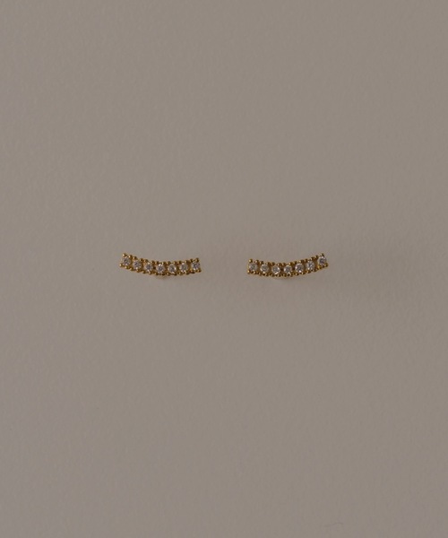 muku ピアス PIERCE/SMILE ZIRCONIA レディース : ZOZOTOWN Yahoo!店