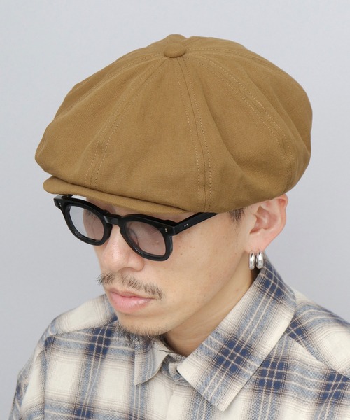 Basiquenti 帽子 キャスケット メンズ ヘヴィーキャンバス ビッグ