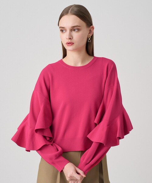 ANAYI（アナイ） ニット セーター カスケードスリーブ プルオーバー