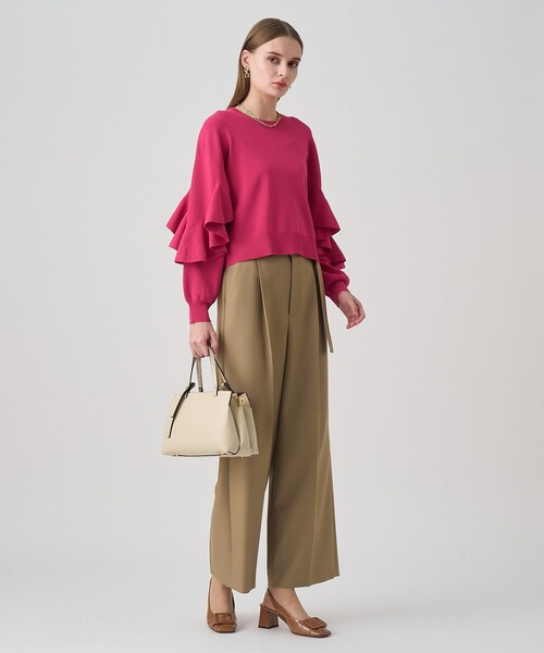 ANAYI（アナイ） ニット セーター カスケードスリーブ プルオーバー