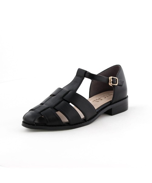 「NICAL」 フラットサンダル 24.0cm アイボリー レディース_画像4