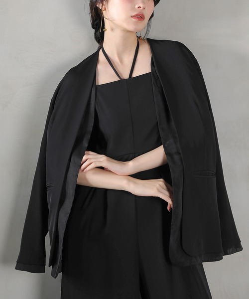 Kana パンツドレス フロントシアージャケット ワイドパンツ