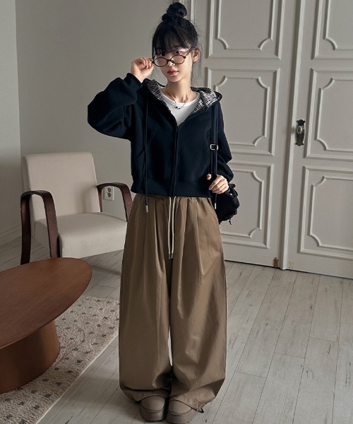 gossip!ロサンゼルス パーカー Y2K レトロ チェックパーカー /韓国っぽ