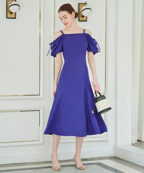 「AND COUTURE」 半袖ワンピース MEDIUM オフホワイト レディース_画像3