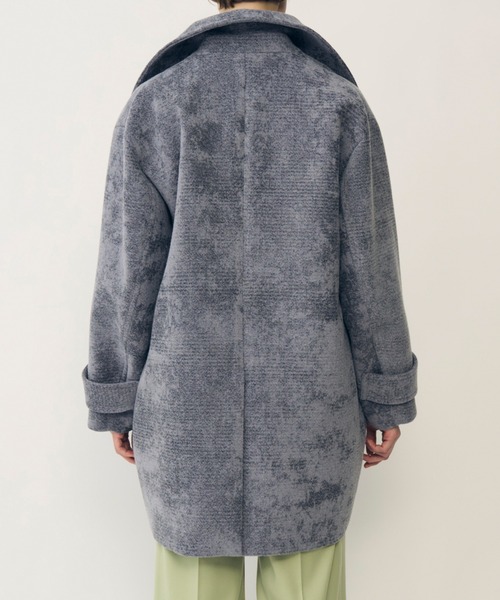 コート アウター ニードルパンチトベルベットオーバーコート / Needle-Punched Velvet Over Coat レディースの画像