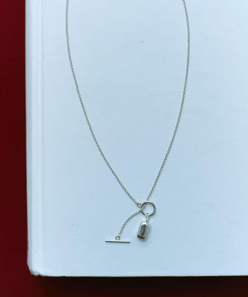 ネックレス SMELLY so　rectangle motif necklace レディース