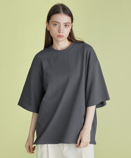 「molk」 半袖Tシャツ S ホワイト×ネイビー メンズ_画像3