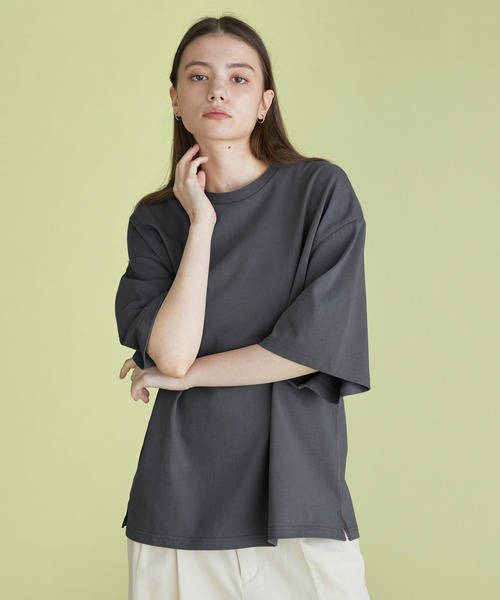 「molk」 半袖Tシャツ S ホワイト×ネイビー メンズ_画像6