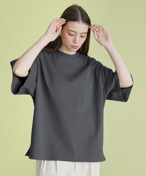 「molk」 半袖Tシャツ S ホワイト×ネイビー メンズ_画像8