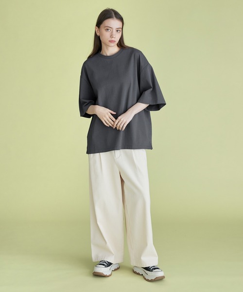 「molk」 半袖Tシャツ S ホワイト×ネイビー メンズ_画像9