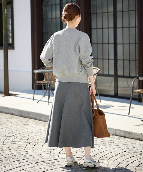 「SLOBE IENA」 ニットカーディガン FREE チャコールグレー レディース_画像5