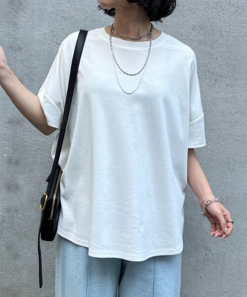 「Jena espace merveilleux」 半袖カットソー 1 チャコールグレー レディース_画像6