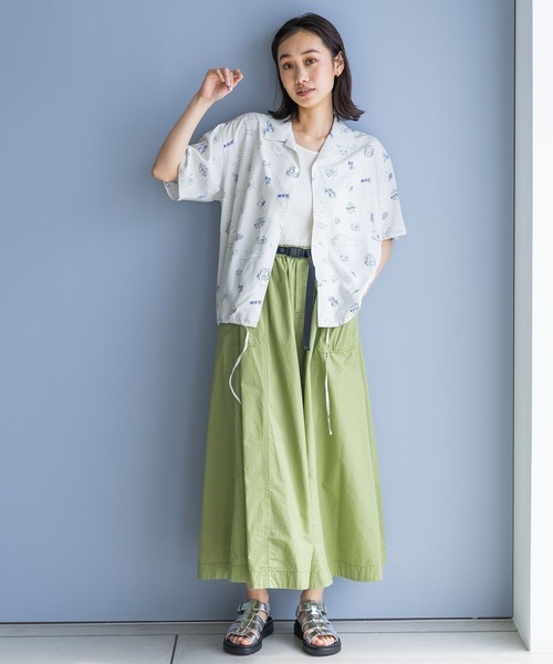 「niko and...」 ロングスカート LARGE オフホワイト レディース_画像3