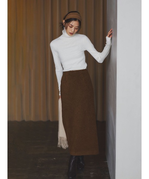 anuans（アニュアンス） スカート ボアタイトスカート : ZOZOTOWN