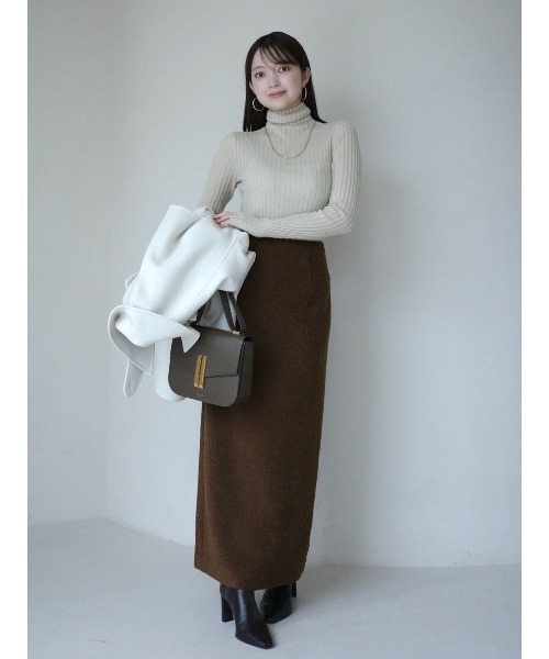 anuans（アニュアンス） スカート ボアタイトスカート : ZOZOTOWN