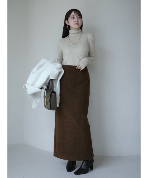 anuans（アニュアンス） スカート ボアタイトスカート : ZOZOTOWN