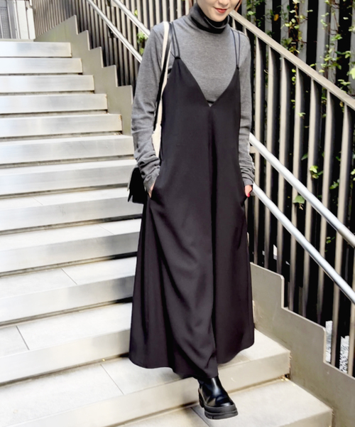 「Spick & Span」 サロペットスカート 36 ブラウン レディース_画像2