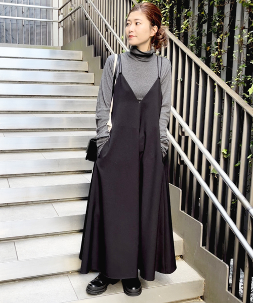 「Spick & Span」 サロペットスカート 36 ブラウン レディース_画像3