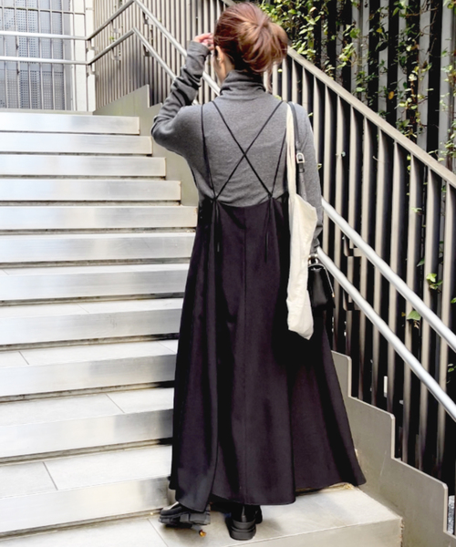 「Spick & Span」 サロペットスカート 36 ブラウン レディース_画像4