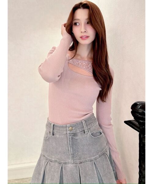 RESEXXY（リゼクシー） ニット セーター レースコンビニットプル