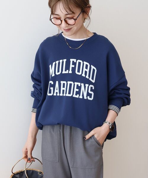 「AMERICAN HOLIC」 スウェットカットソー FREE ネイビー レディース_画像7