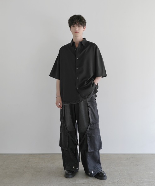 「LILL」 長袖シャツ L ブラック メンズ_画像9