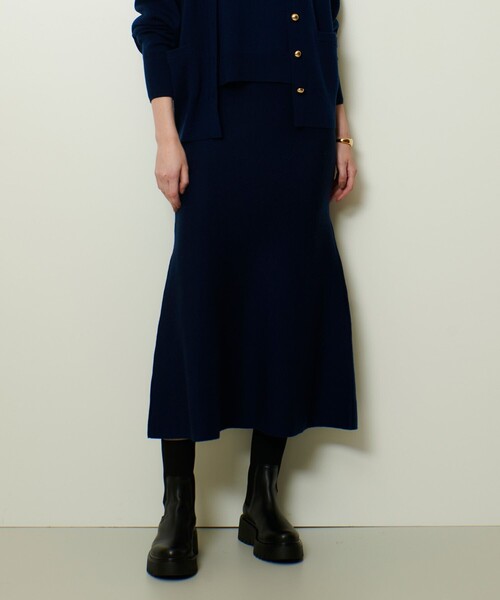 「allureville」 ニットスカート 2 ブルー レディース_画像4