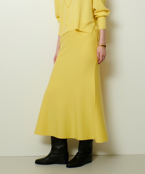 「allureville」 ニットスカート 2 ブルー レディース_画像9