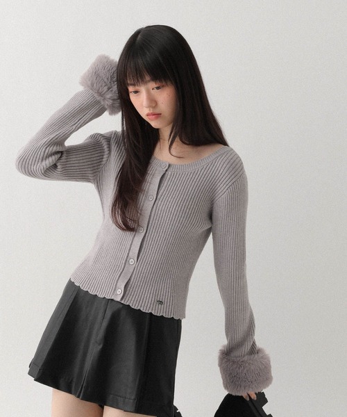ファースリーブカーデ Heather（ヘザー） カーディガン マルチWAYファースリーブカーディガン