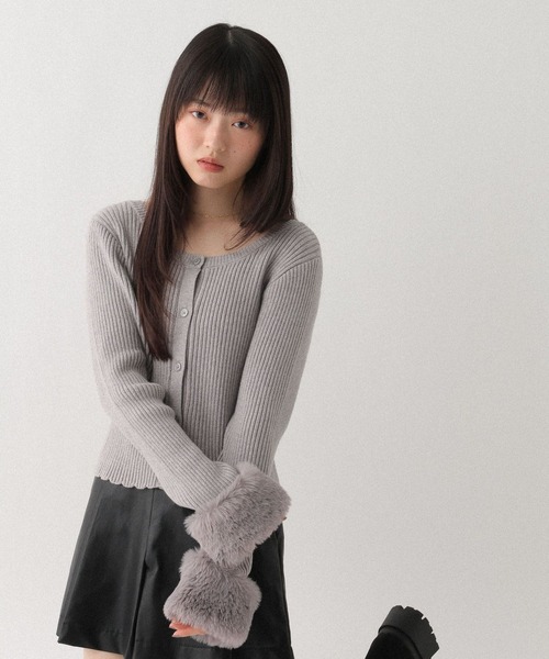 ファースリーブカーデ Heather（ヘザー） カーディガン マルチWAYファースリーブカーディガン