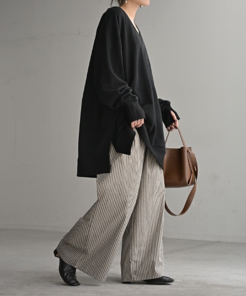 「HUG.U」 スウェットカットソー FREE ベージュ系その他 レディース_画像8