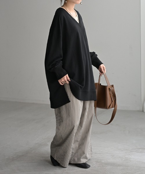 「HUG.U」 スウェットカットソー FREE ベージュ系その他 レディース_画像9