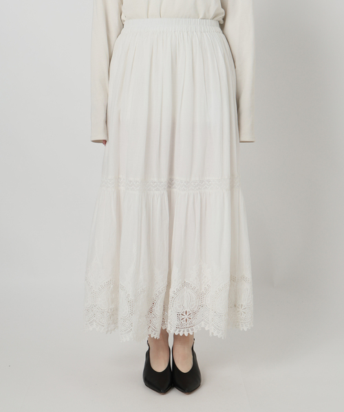 SLOBE IENA（スローブイエナ） スカート 「WEB限定/追加」コットン