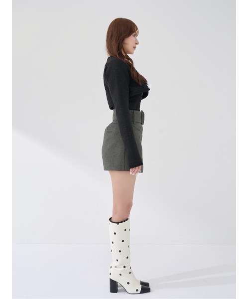 Darich（ダーリッチ） スカート シェイプラインベルトミニスカート