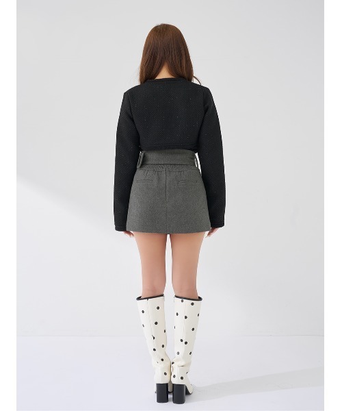 Darich（ダーリッチ） スカート シェイプラインベルトミニスカート