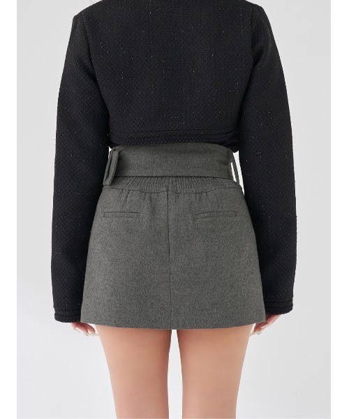 Darich（ダーリッチ） スカート シェイプラインベルトミニスカート