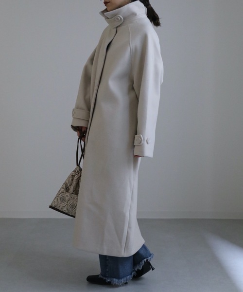 「ap retro」 ステンカラーコート FREE グレー レディース_画像5