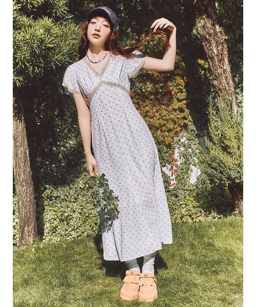 LILY BROWN（リリーブラウン） ワンピース ロマンティックレーストリム