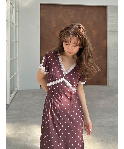 LILY BROWN（リリーブラウン） ワンピース ロマンティックレーストリム