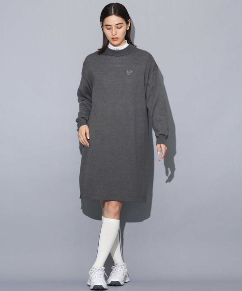 「beats per minute」 ニットワンピース S グレー レディース_画像4