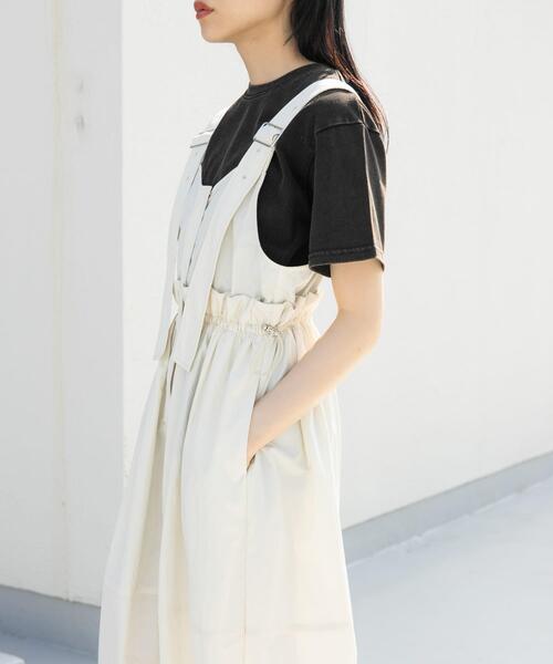 「KBF」 サロペットスカート ONE グレー レディース_画像4