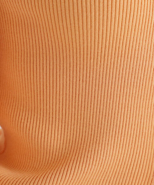 ＊ブリオーニ＊イタリア製 Vネック リブニット ゆったり サイズ52 薄オレンジ NATURAL BEAUTY BASIC（ナチュラルビューティーベーシック
