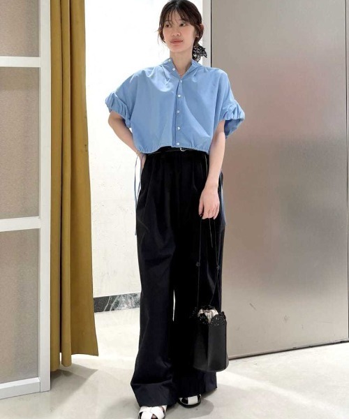 MIESROHE（ミースロエ） ワイドパンツ パンツ 「洗える・撥水」ベルト