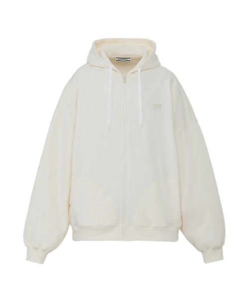 ジップアップフーディー グレー トレカ付き NEW_ Onitsuka Tiger（オニツカタイガー） パーカー ZIP-UP SWEAT HOODIE