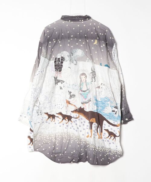 「TSUMORI CHISATO」 シャツワンピース「Niko and...コラボ」 FREE グレー レディース_画像2