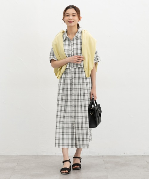 JULYNINE 半袖シャツワンピース Honeys（ハニーズ） ワンピース 夏 半袖 シャツワンピース : ZOZOTOWN
