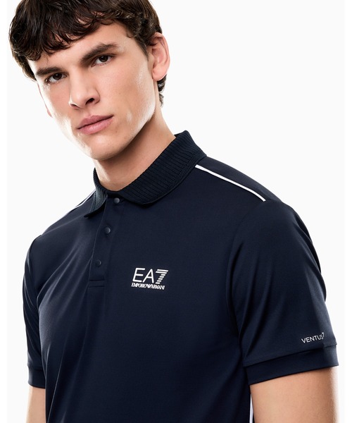 ポロシャツ 「エンポリオ アルマーニ EA7」Tennis Pro ポロシャツ VENTUS7テクニカルファブリック メンズ