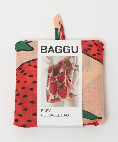 BAGGU BABY エコバッグ. ランチバッグ　ストロベリー柄セット BAGGU（バグゥ） エコバッグ 「WEB限定」「BAGGU」BABY / ストロベリー